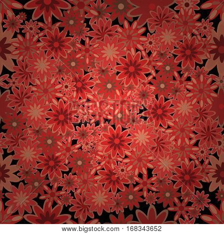 Seamless Pattern With Small Flowers. Vector Illustration Texture.