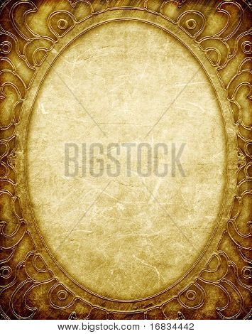 Guld metal mønster på papiret backgrond (vintage collection)