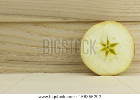 cut fresh juicy natural sour apple fruit