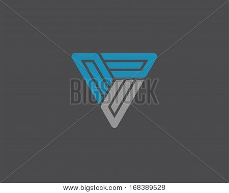 Letter E logo line design abstract ,logo icon design template.