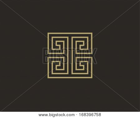 Vector abstract luxury B logo design template .