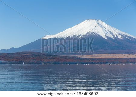 Lake Yamanaka and Mount Fuji