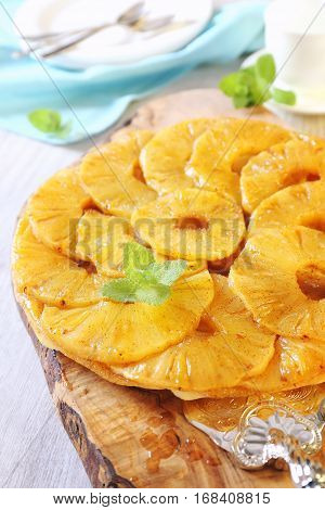 Dessert tea pineapple tart and white tea service