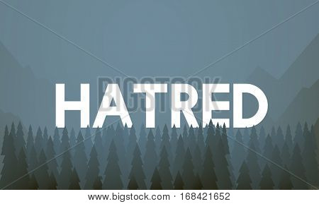 Word Illustration Vector Graphic Landscape
