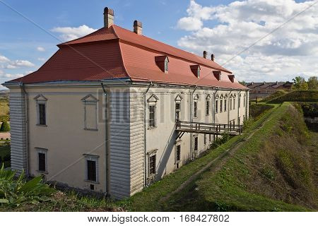 Zolochiv castle of the 17th century with earthworks. Ukraine Attractions