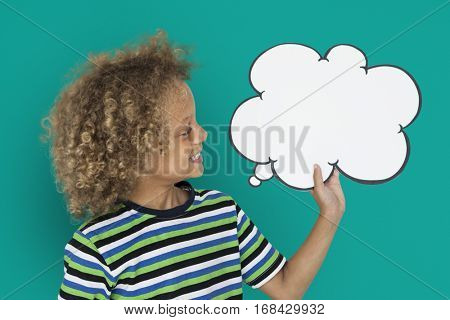Little Caucasian Boy Smiling Chatbox