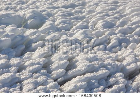 Froze The Lagoon Kalochori In Northern Greece