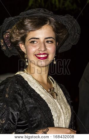 QUARTU S.E., ITALY - September 20, 2015: So dressed in Quartu - parade of costumes and abbigliiamento period - Sardinia