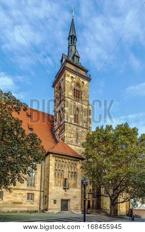 The Stiftskirche (Collegiate Church) is an inner-city church in Stuttgart the capital of Baden-Wurttemberg Germany