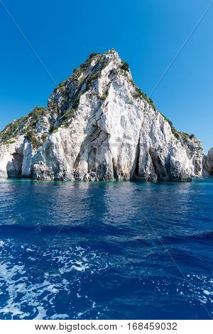 A rock on the Zakynthos island coast