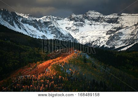 Mt Sneffels after an early fall snow