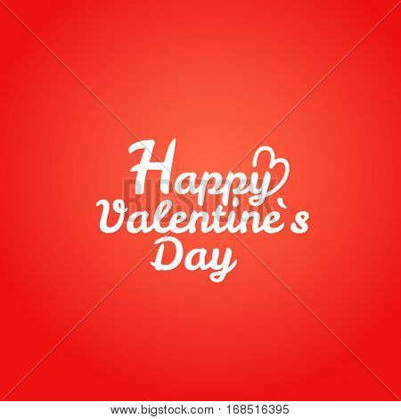 Happy valentines day wishes greeting card. Valentines vector label