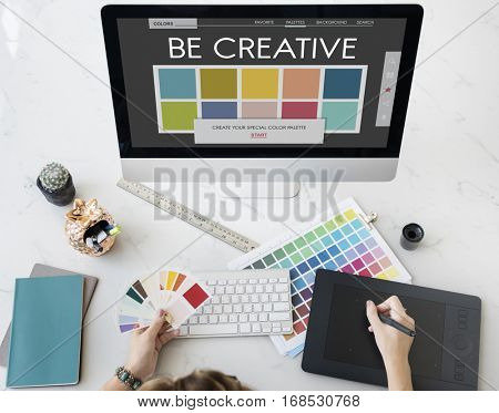 Colour Shade Design Colourful Palette Concept