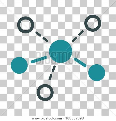Structure icon. Vector illustration style is flat iconic bicolor symbol, soft blue colors, transparent background. Designed for web and software interfaces.