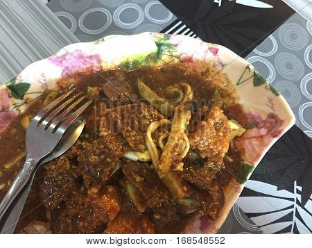 Gado-gado is one of the well-known traditional dishes from Indonesia.Gado-gado literally means 