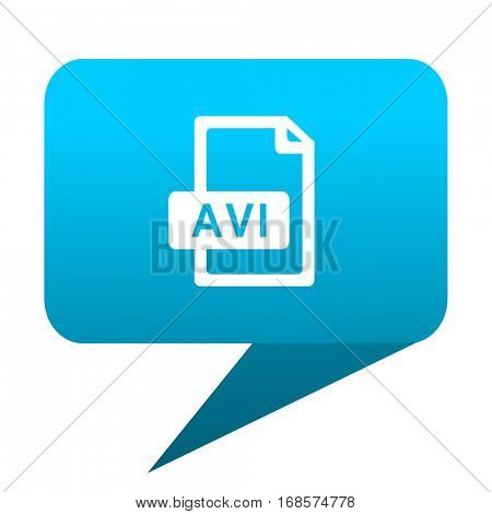 avi file blue bubble icon 