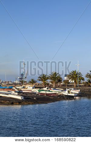 Yacht Harbor In Arrecife, Spain