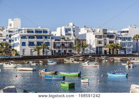 View Of Charco De San Gines In Arrecife, Lanzarot