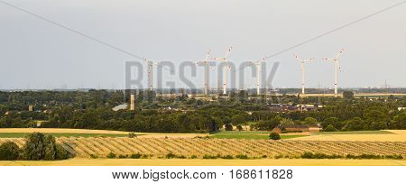 Solar Panel Park And Wind Energy