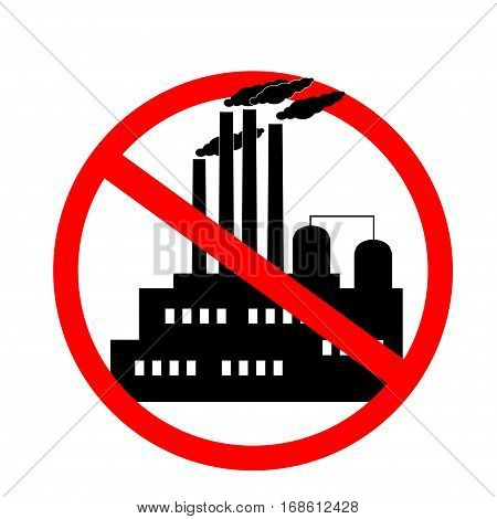 icon against the pollution of the environment. for pure nature, against industry globalization
