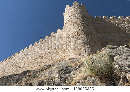 Avila (Castilla y Leon Spain): the famous medieval walls surrounding the city