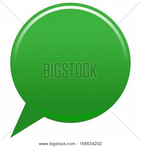 Green flat map pin empty location icon circle blank shape isolated form. Vector illustration a graphic element for web internet design