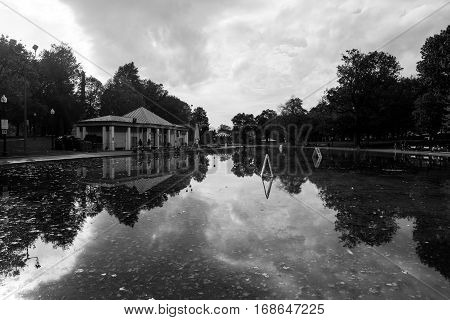 Boson Common public park in the city center
