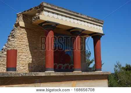crete greece column antiquity art holiday summer