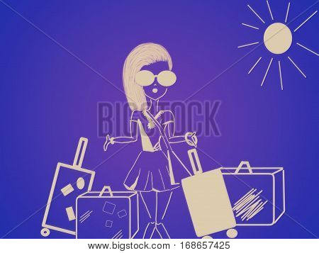Preety, sweet girl ready for a crazy travel