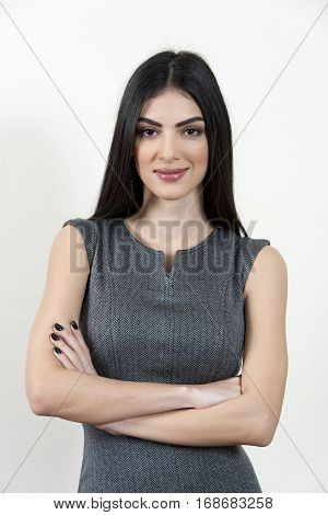Business Woman With Crossed Arms.