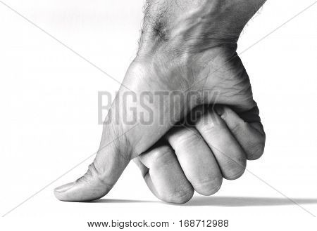 Thumb Pressing Down