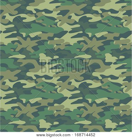 Vector seamless pattern in military style. Background