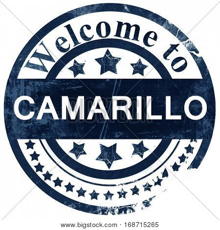 camarillo stamp on white background