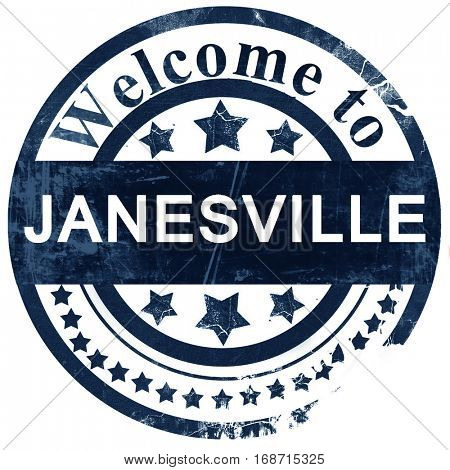 janesville stamp on white background