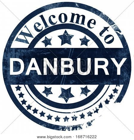 danbury stamp on white background