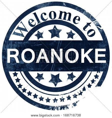 roanoke stamp on white background