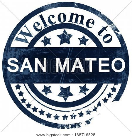 san mateo stamp on white background