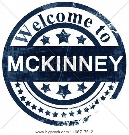 mckinney stamp on white background