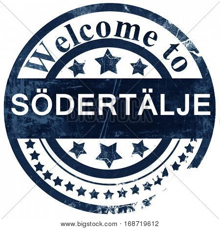 Sodertalje stamp on white background