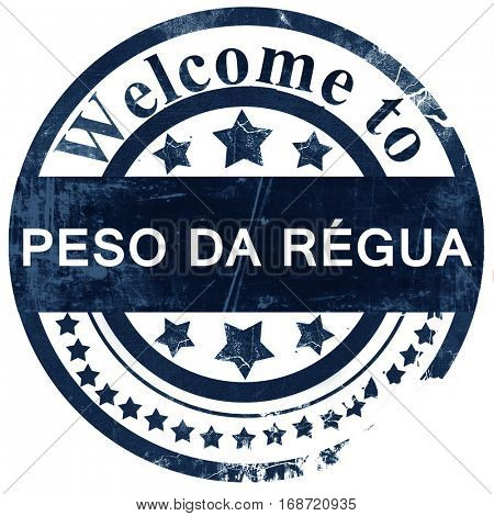 Peso da regua stamp on white background