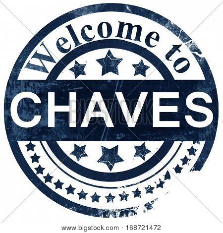 Chaves stamp on white background
