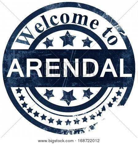 Arendal stamp on white background