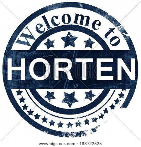 Horten stamp on white background