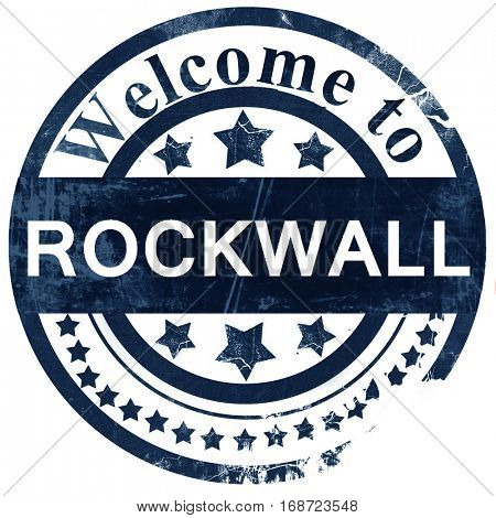 rockwall stamp on white background