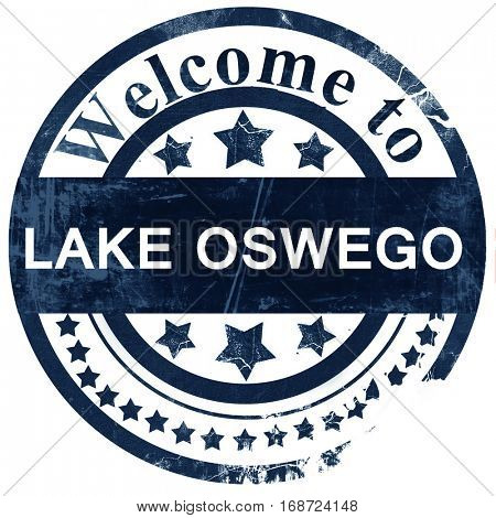 lake oswego stamp on white background