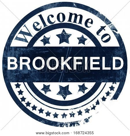 brookfield stamp on white background