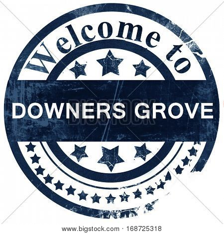 downers grove stamp on white background