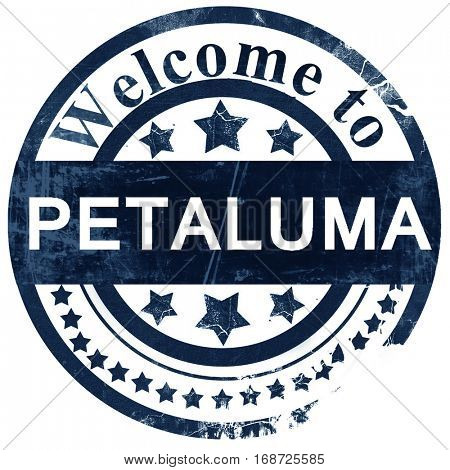 petaluma stamp on white background