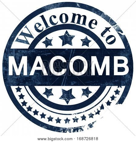 macomb stamp on white background