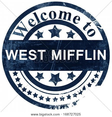 west mifflin stamp on white background